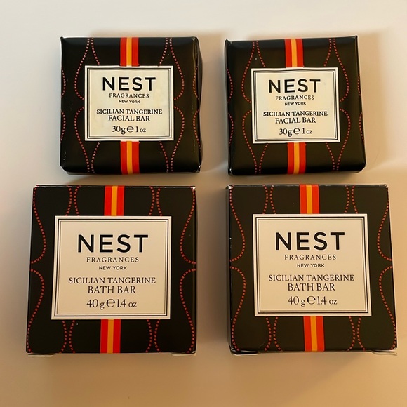 Nest Fragrances New York Sicilian Tangerine (2) facial bars and (2) bath bars - Picture 1 of 6